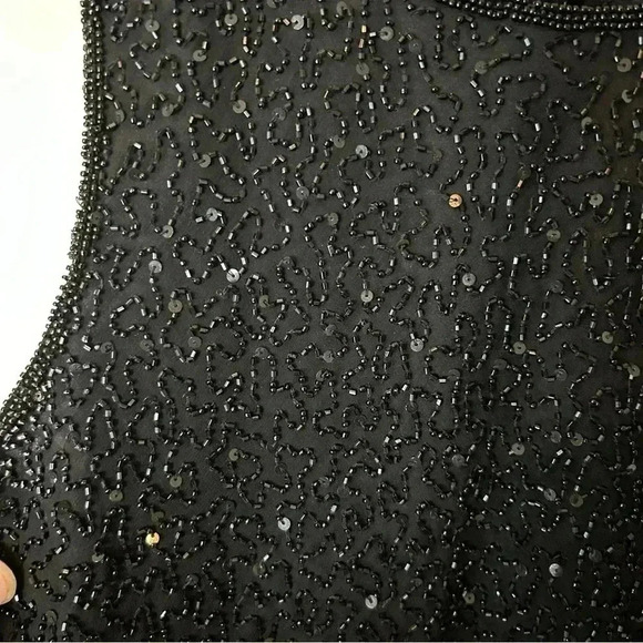 Vintage Beaded Sequin Pants and Tank Set Brilliante and Scala Size M - Picture 15 of 16